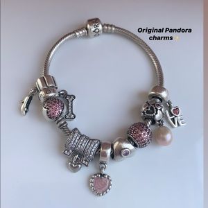 ORIGINAL Pink heart charm - Pandora